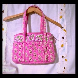 Quilted Vera Bradley Pink Paisley Bag